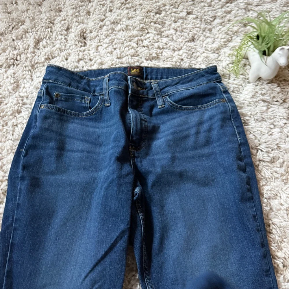 Lee Classic women’s dark Blue Flare boot cut super cute denim Jeans your style w - Picture 3 of 7